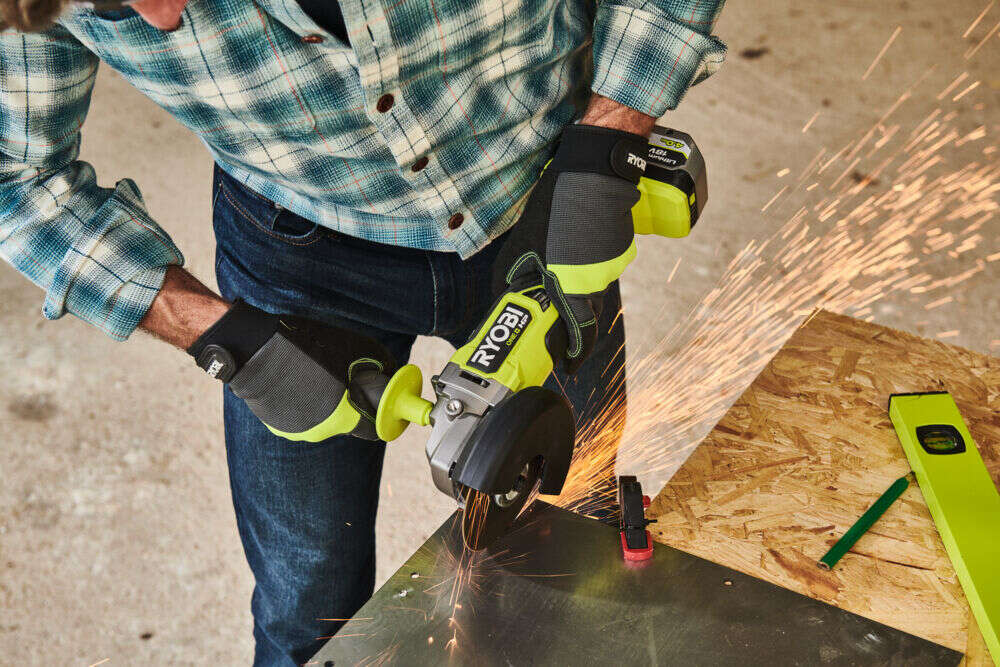 Ryobi ONE+™ HP RAG18X125-0 18V vinkelsliper u/batteri