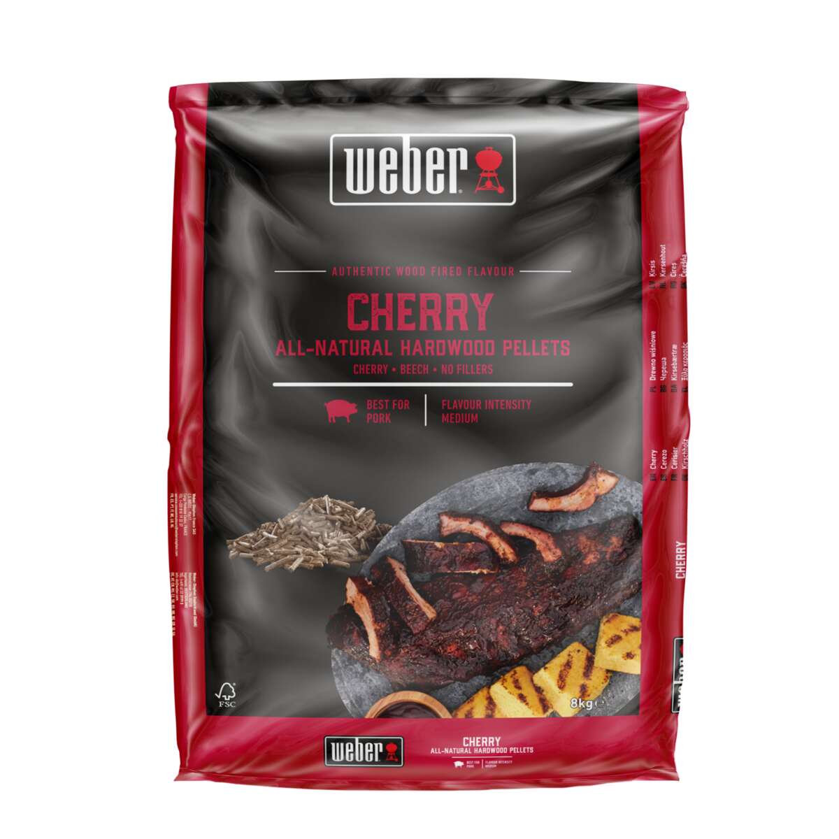 Weber Kirsebær 8 kg trepellets