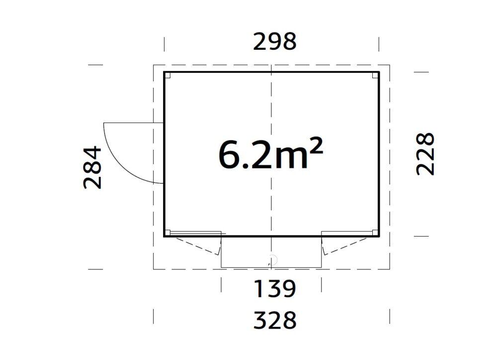 Palmako Marian kiosk 6,8 m2