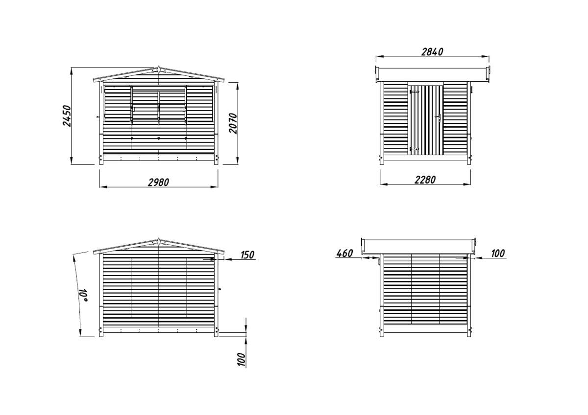 Palmako Marian kiosk 6,8 m2