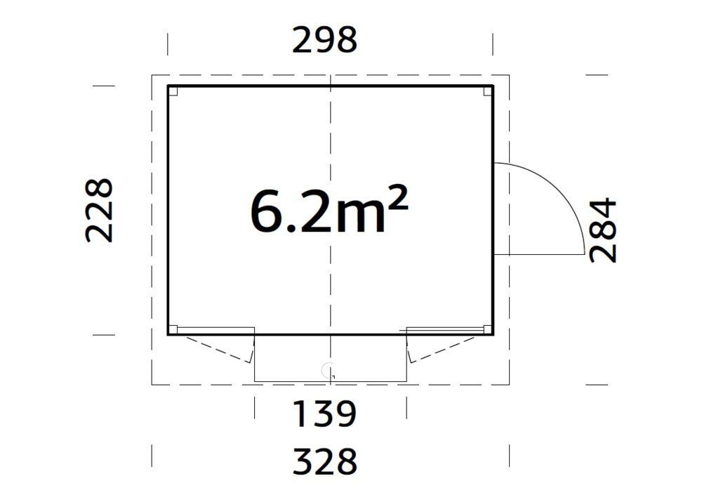 Palmako Marian kiosk 6,8 m2