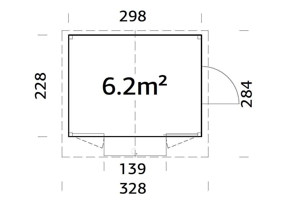 Palmako Marian kiosk 6,8 m2