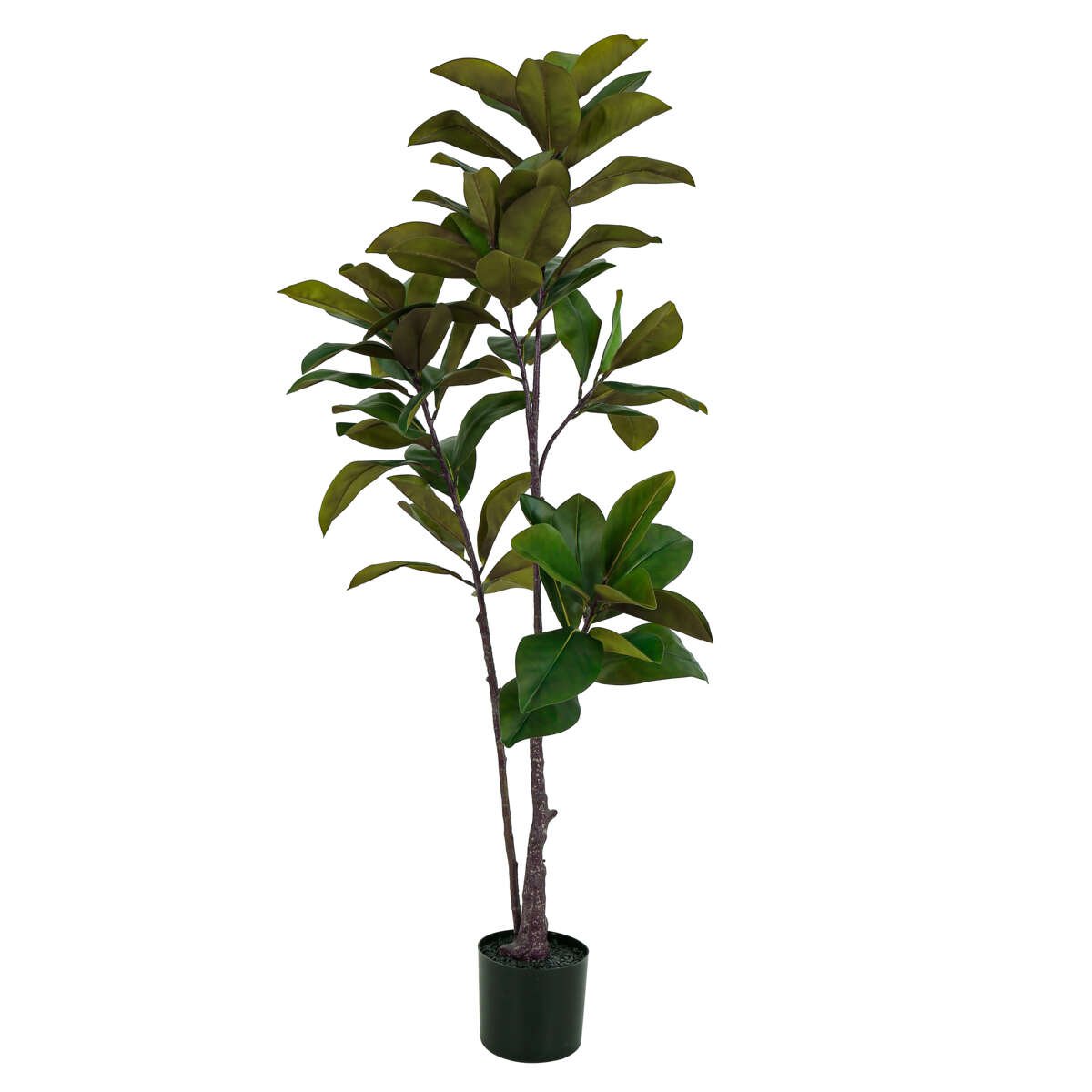 Tre løv kunstig plante