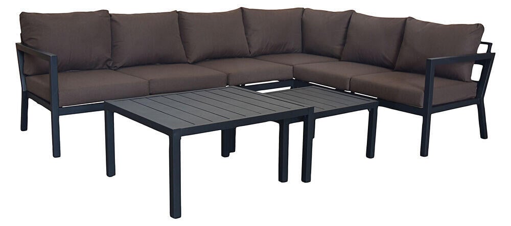 Røst hjørnegruppe sort og brune vanntette putetrekk