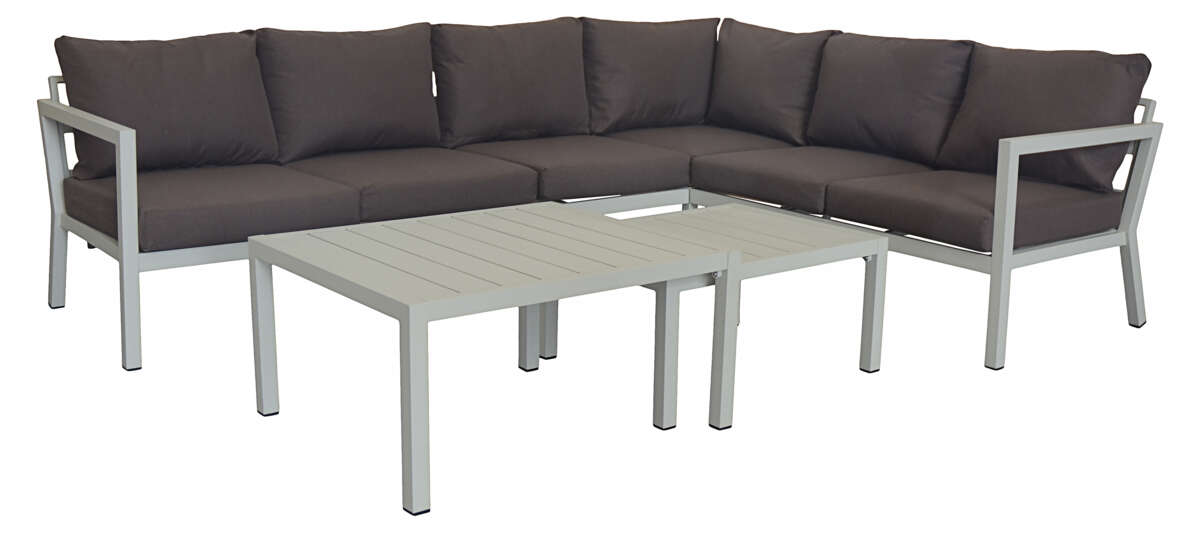 Røst hjørnegruppe kalk og brune vanntette putetrekk