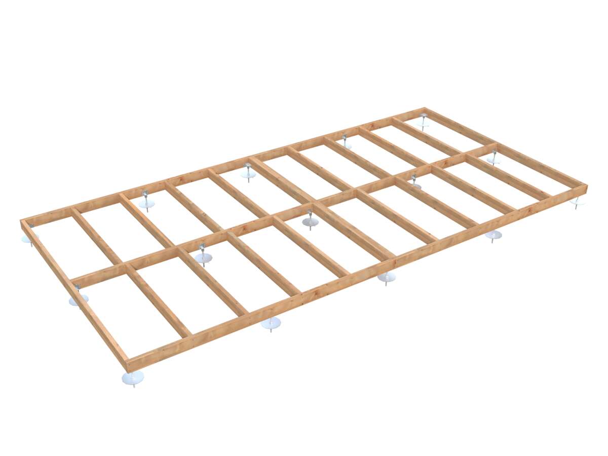 Palmako Fundamentrammer / Bjelkelag med Log-Foot