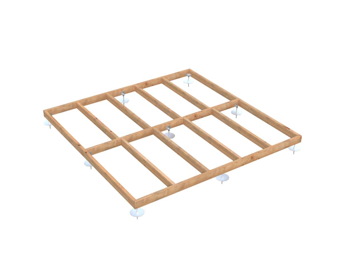 Palmako Fundamentrammer / Bjelkelag med Log-Foot