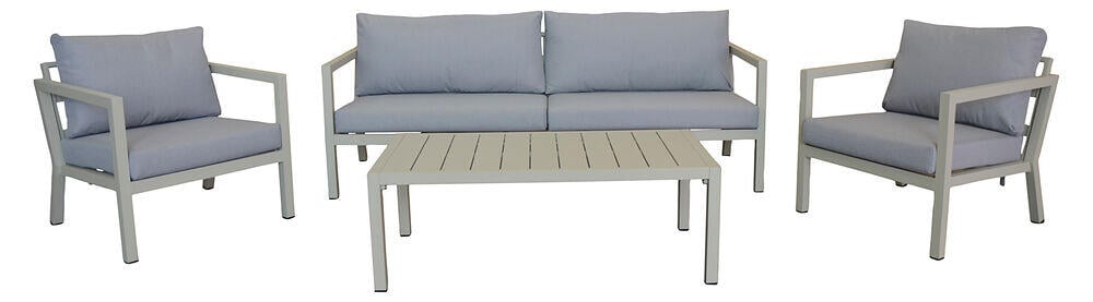 Røst sofagruppe kalk og lys grå vanntette putetrekk