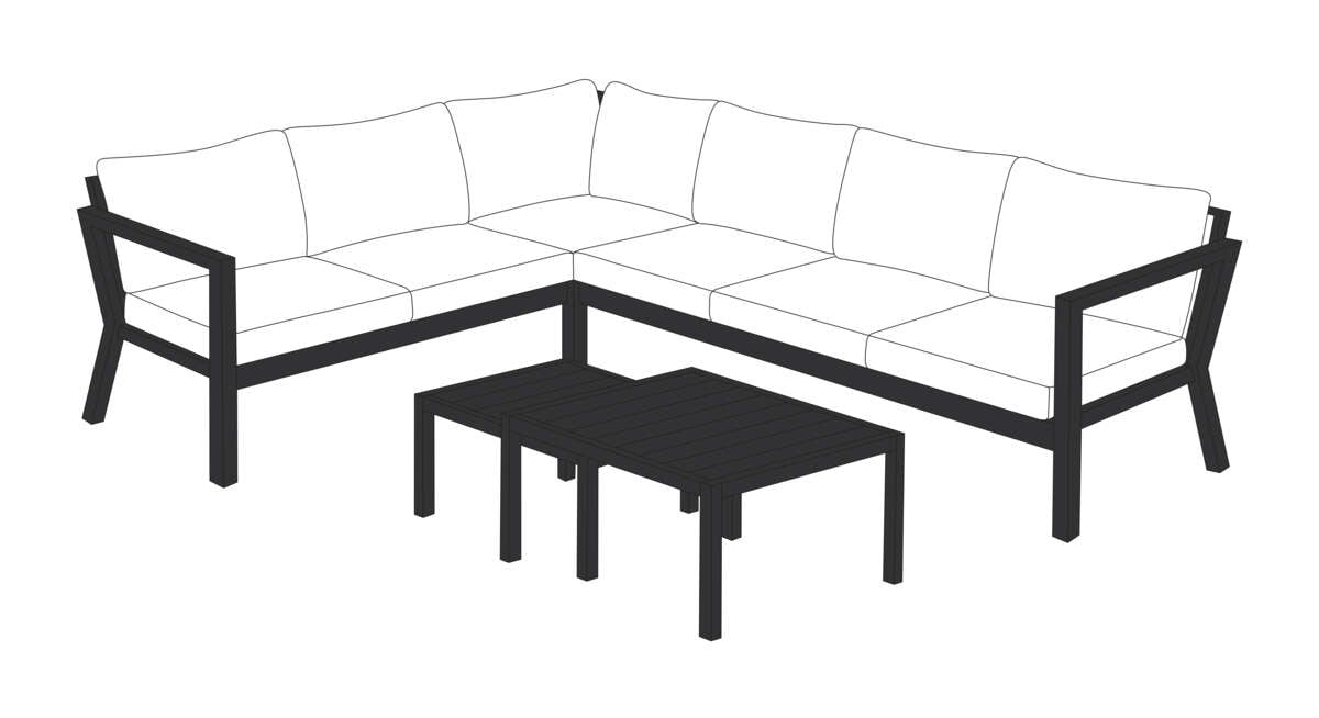 Bohem Røst hjørnegruppe uten putetrekk