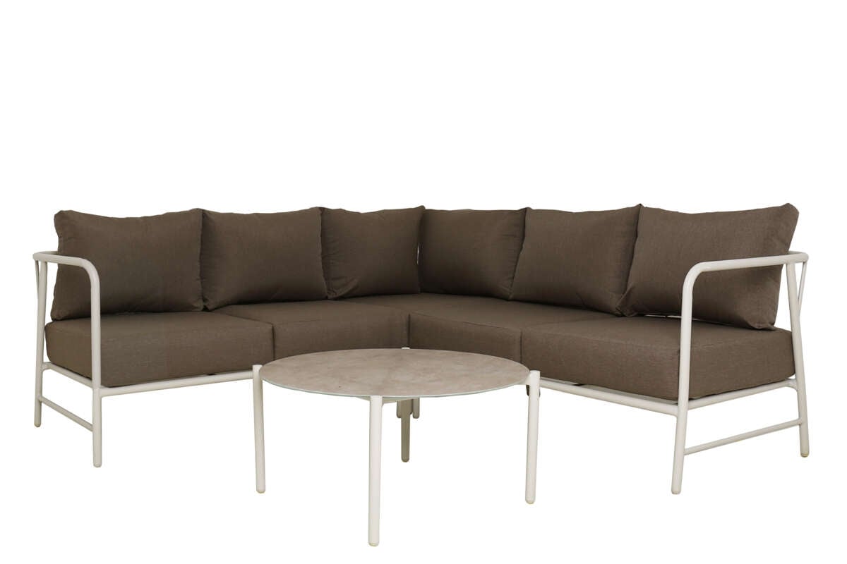 Brevik hjørnegruppe kalk og kastanje putetrekk