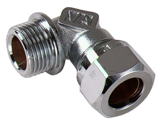 Gelia kobberrør vinkel utvendig R15/15 mm