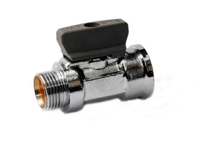 Gelia kulventil forkrommet m/spak