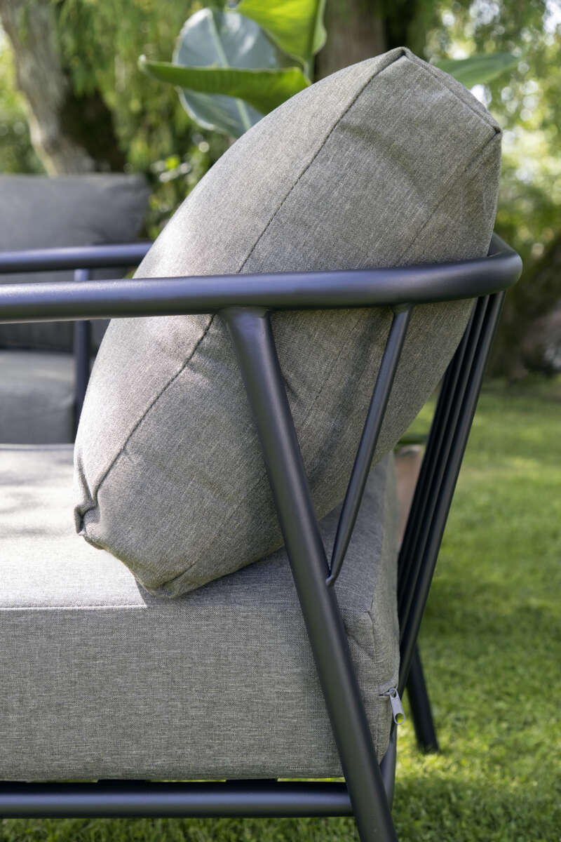 Brevik hjørnegruppe sort og mose putetrekk