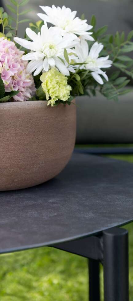 Brevik hjørnegruppe sort og kastanje putetrekk