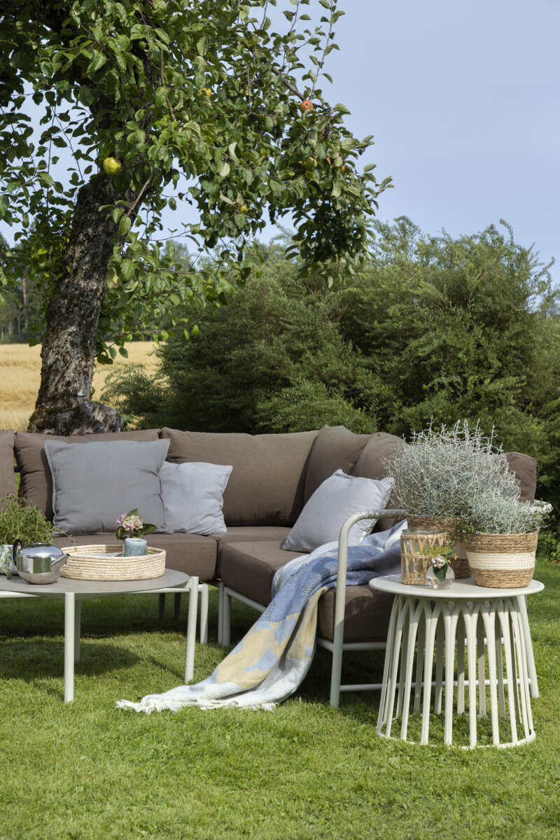 Brevik hjørnegruppe kalk og kastanje putetrekk