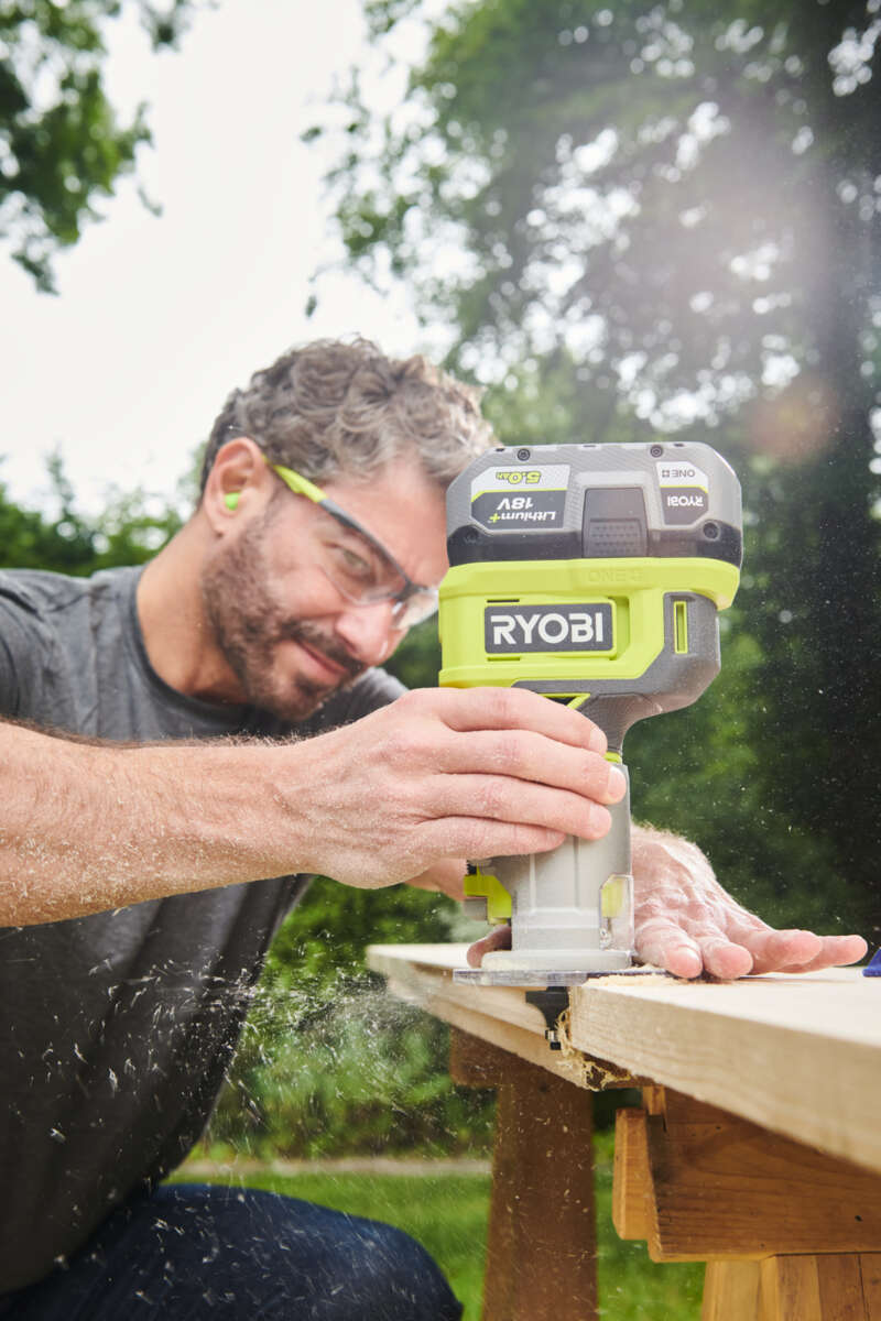 Ryobi ONE+ RTR18-0 overfreser u/batteri