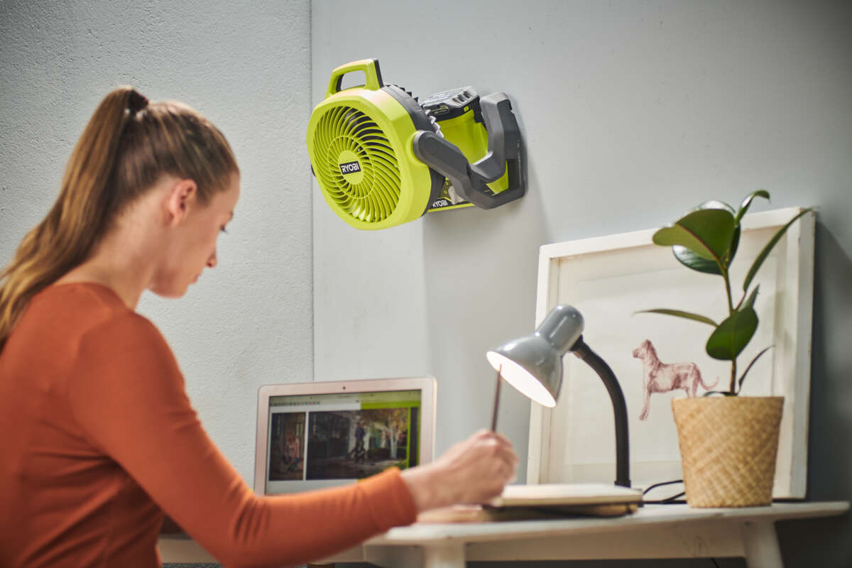 Ryobi ONE+ RF18-0 vifte u/batteri