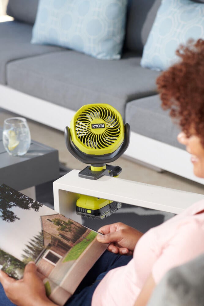 Ryobi ONE+ RCF18-0 vifte med klemme u/batteri