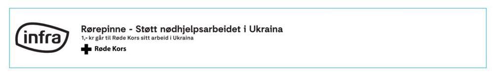 Infra rørepinne liten