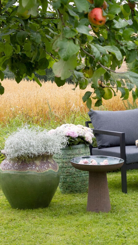 Røst sofagruppe sort og mørk grå vanntette putetrekk