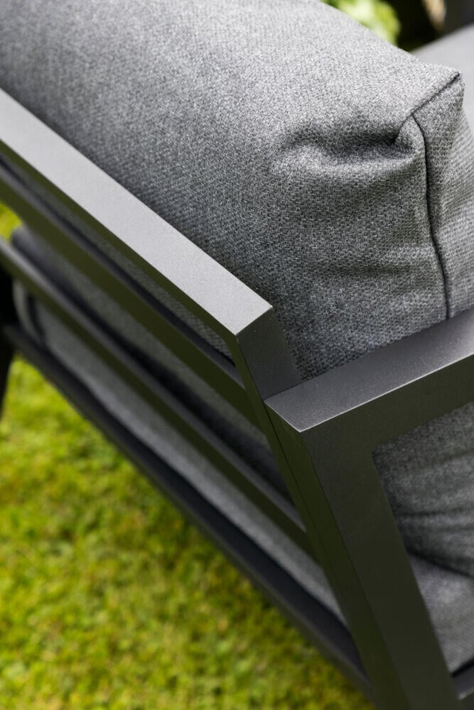 Røst sofagruppe sort og mørk grå vanntette putetrekk