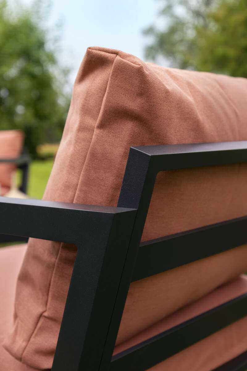 Røst sofagruppe sort og rust vanntette putetrekk