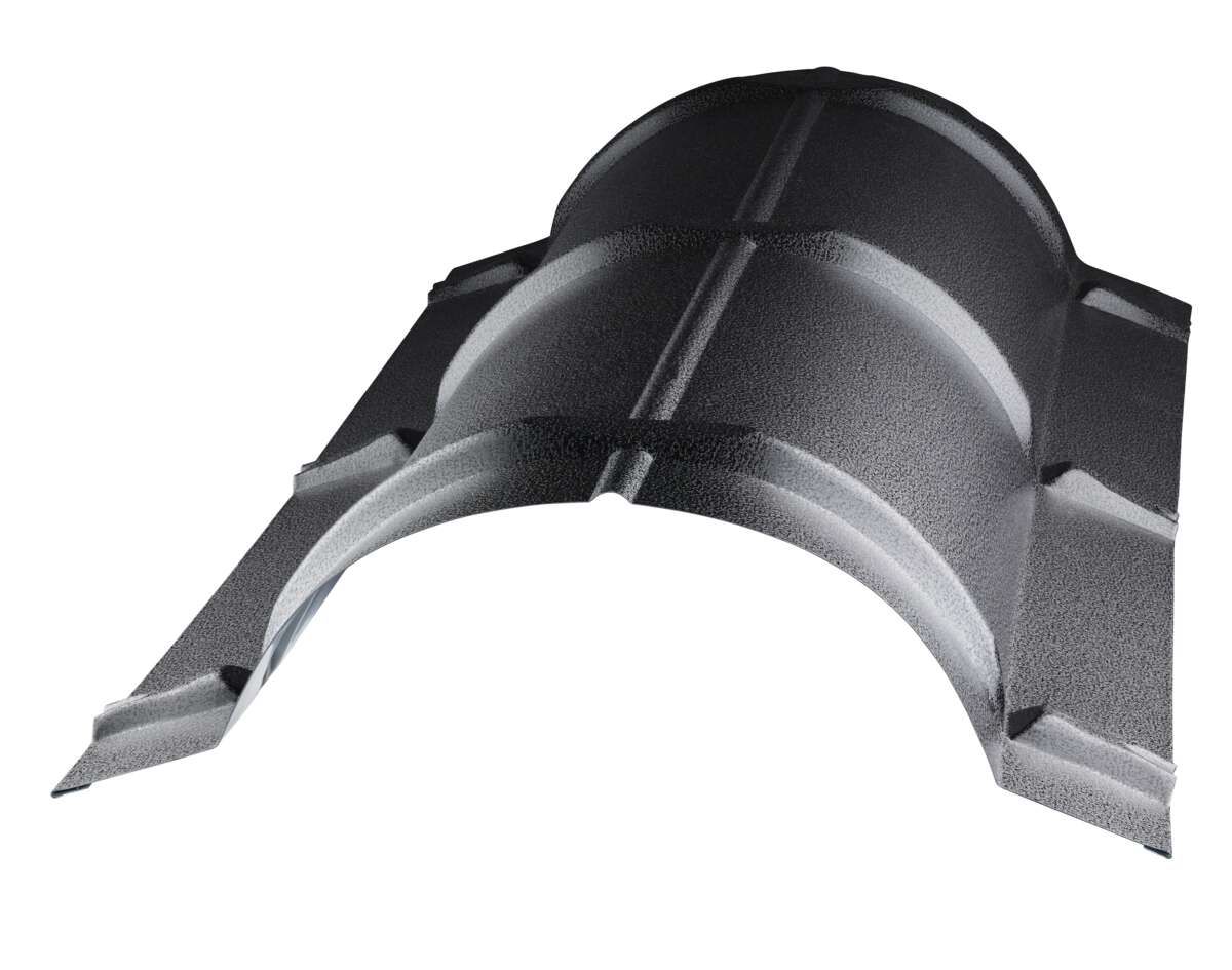 Verform svart mønekam takpanne