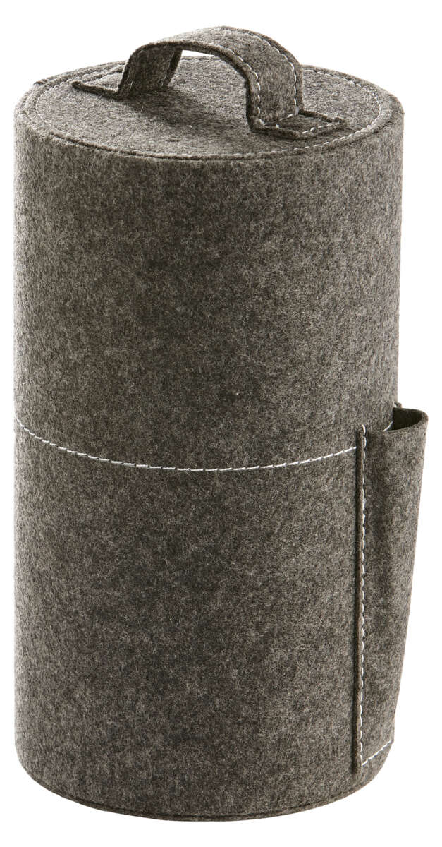 Schou beholder til opptenningsposer grå filt