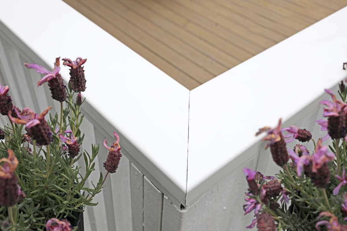 Krifon Altanrekke 230 cm Hvit Aluminium