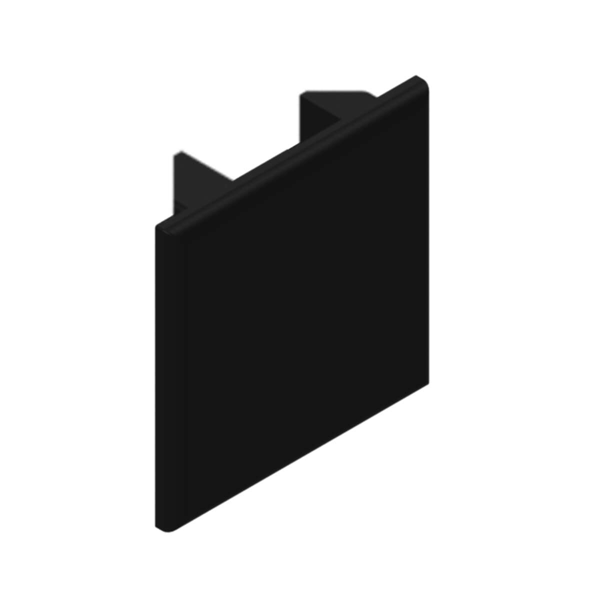 IDT Pure endelokk håndløper 22x24mm sort