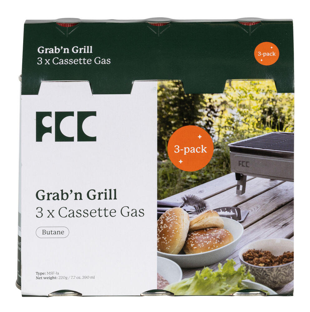 FCC Grab`N`Grill gassboks 3-pk