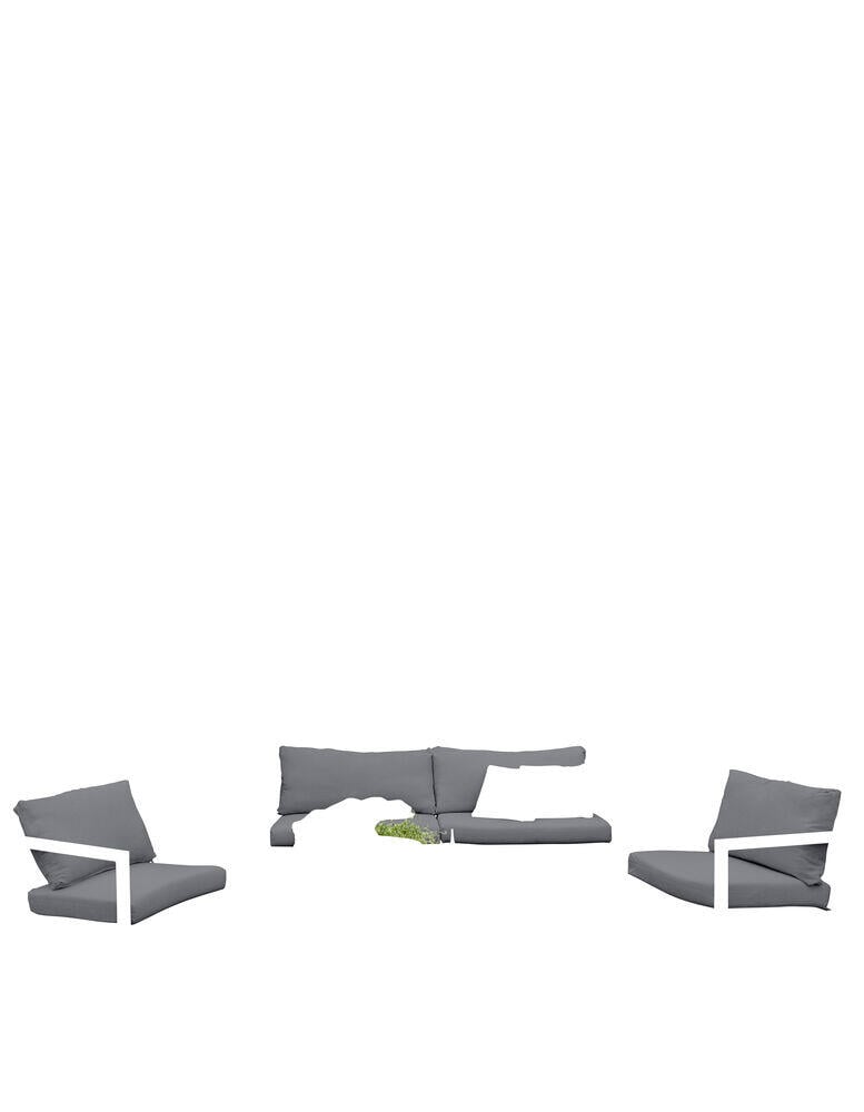 Røst sofagruppe kalk og mørk grå vanntette putetrekk