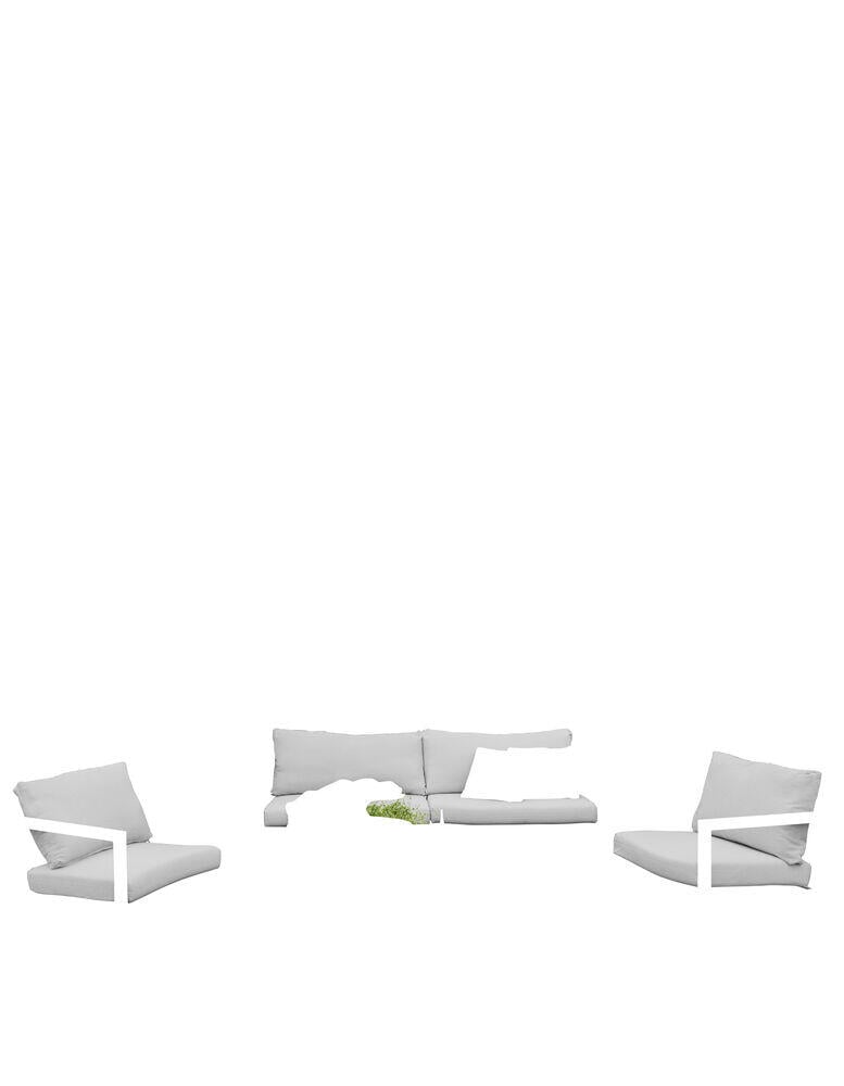 Røst sofagruppe kalk og lys grå vanntette putetrekk