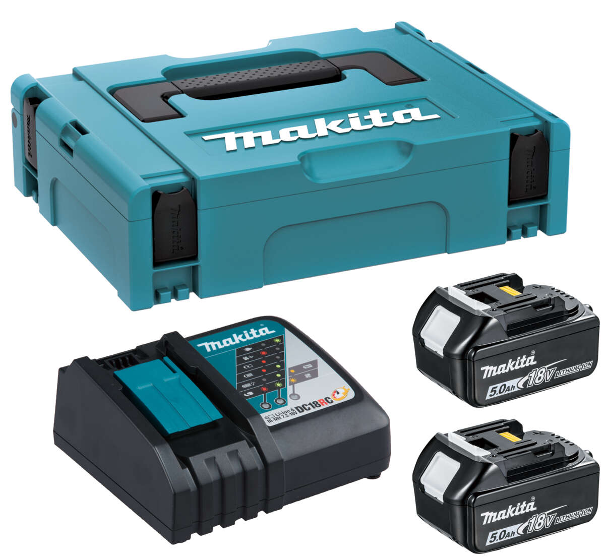 Makita LXT 197624-2 batterisett m/lader og 2 batterier
