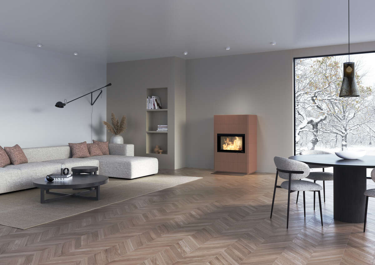 Nordpeis Wave F 2+2 lys Thermotte peisovn