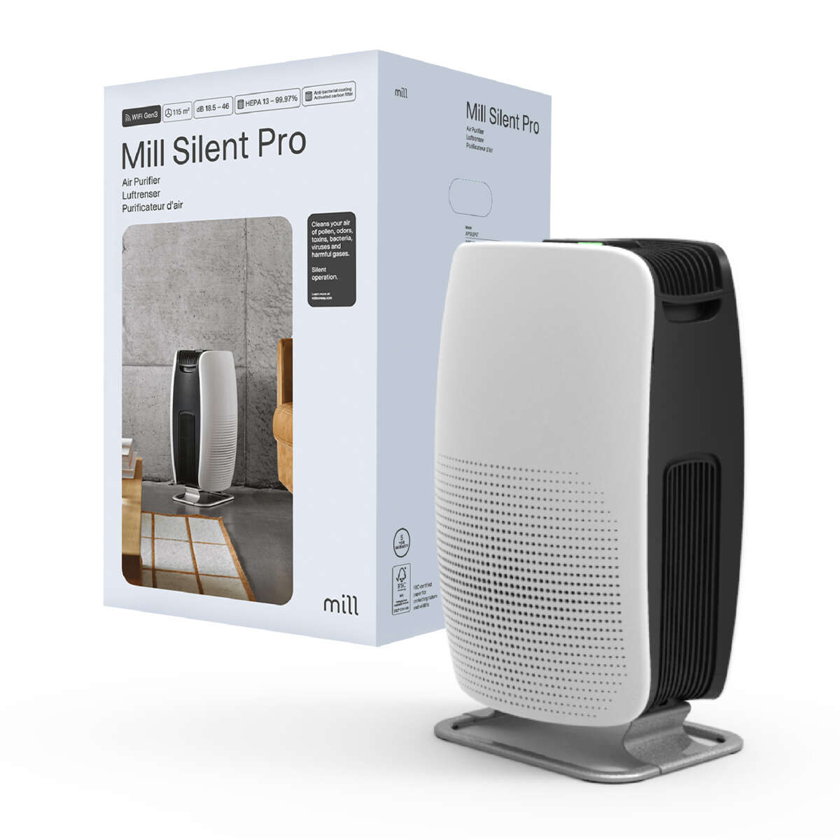 Mill Silent Pro luftrenser