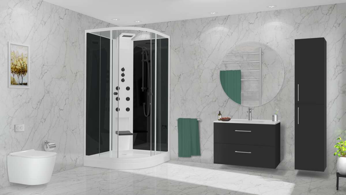 Duxa Bad velvære massasje dusjkabinett