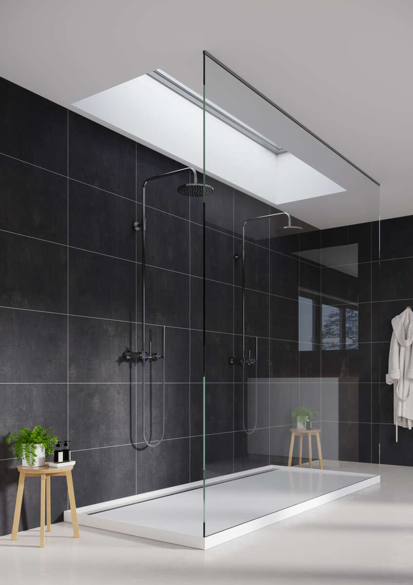 Fibo 8056 M6040 Lentini Dark Baderomspanel 2-pk