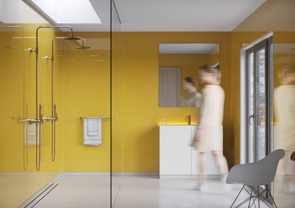 Fibo 5223 F00 Yellow Baderomspanel 2-pk