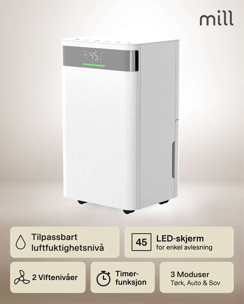 Mill MDH12 luftavfukter 12 liter