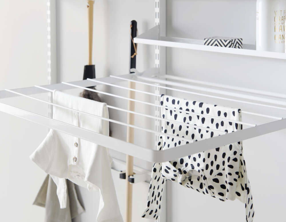 Elfa nedfellbart tørkestativ 90 hvit