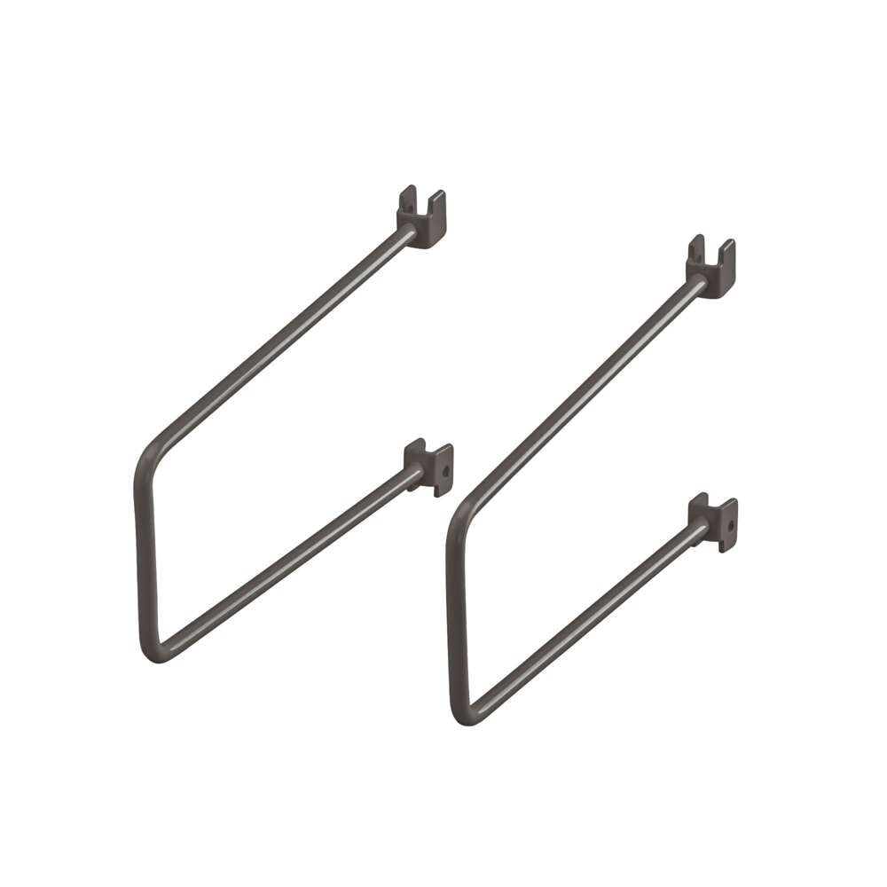 Elfa Klikk-inn graphite 200 mm bokstøtte for skinne 2-pk