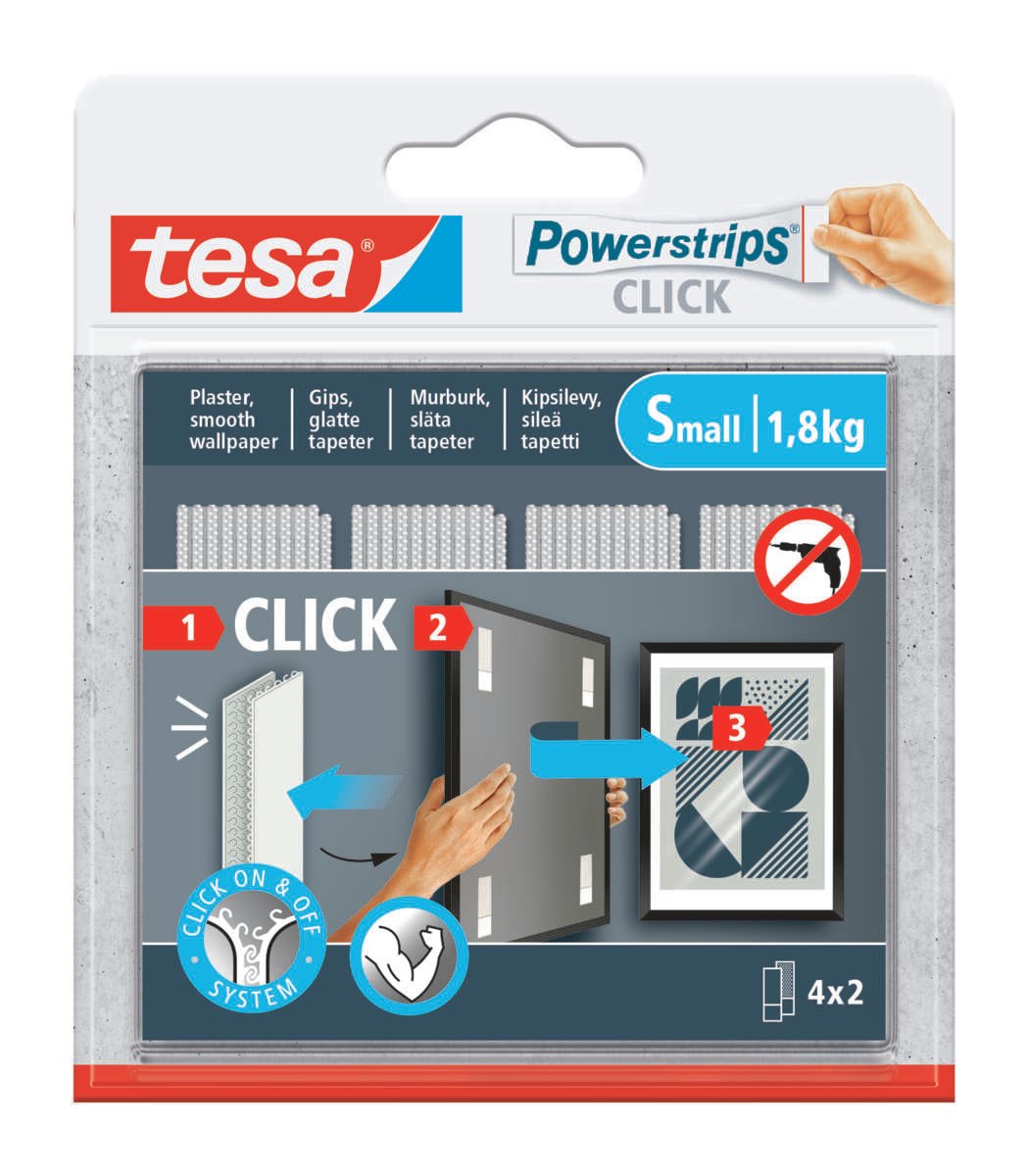 Tesa Power strips Click borrelås oppheng