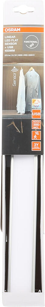 OSRAM Linear LED Flat Sensor + USB lyslist