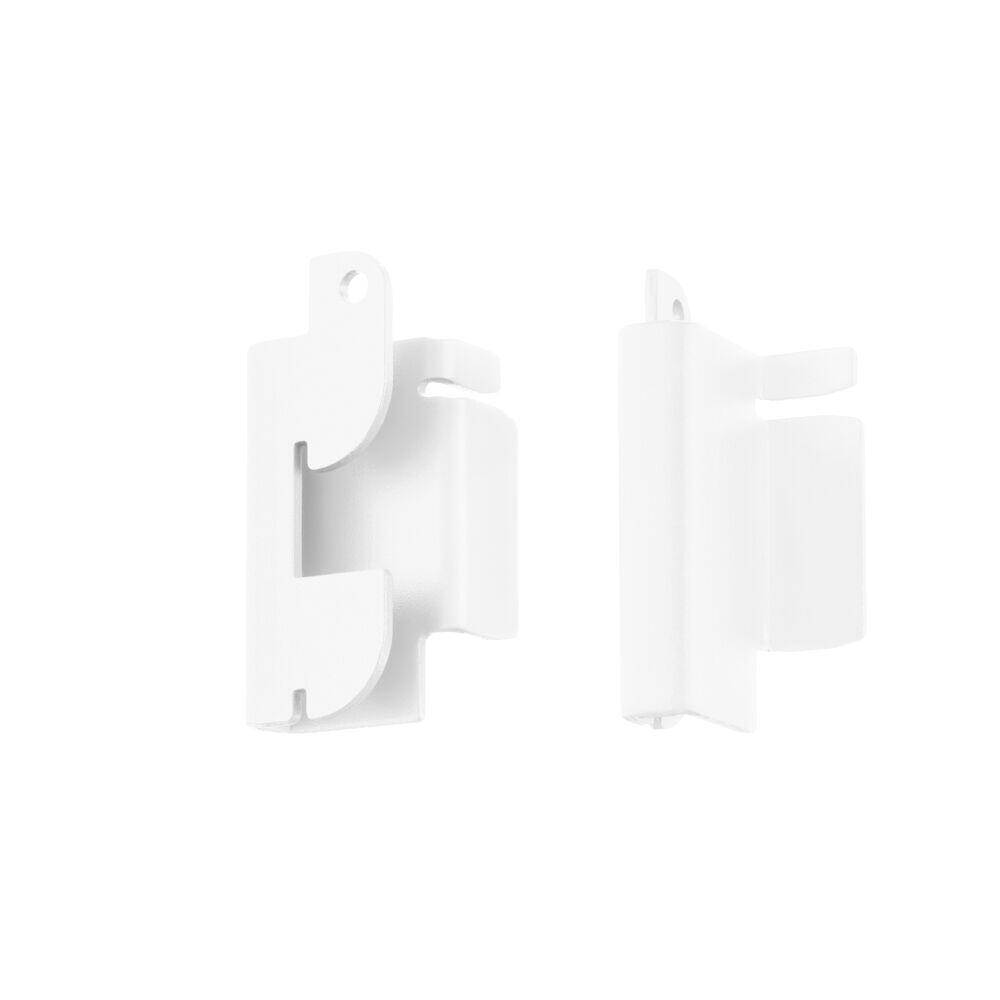 Elfa beslag til oppbevaringslist hvit, par