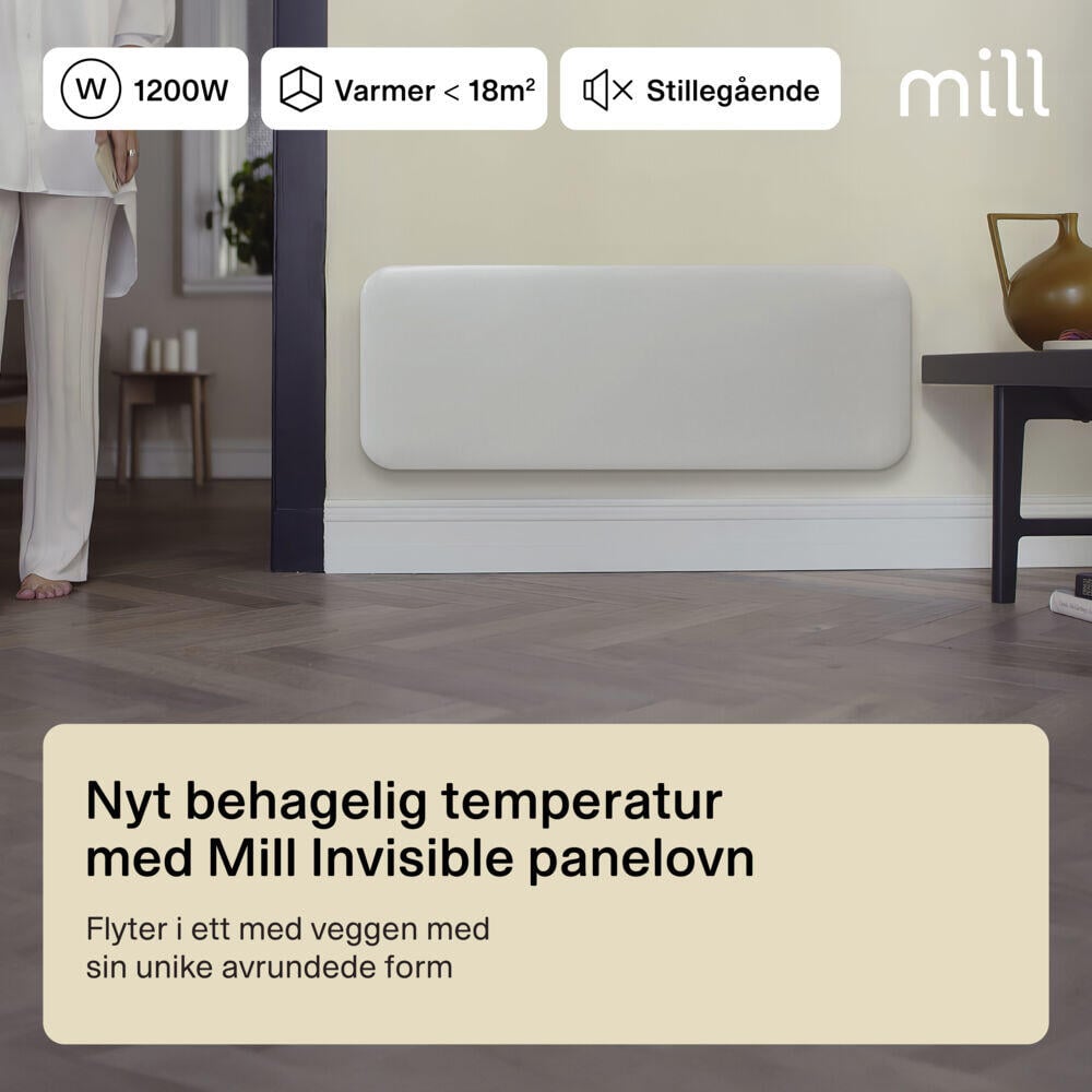 Mill Invisible IB1200DN panelovn