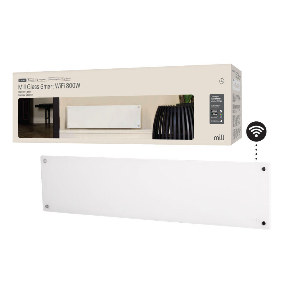 Mill Glass Smart WiFi panellist 800W Gen. 4