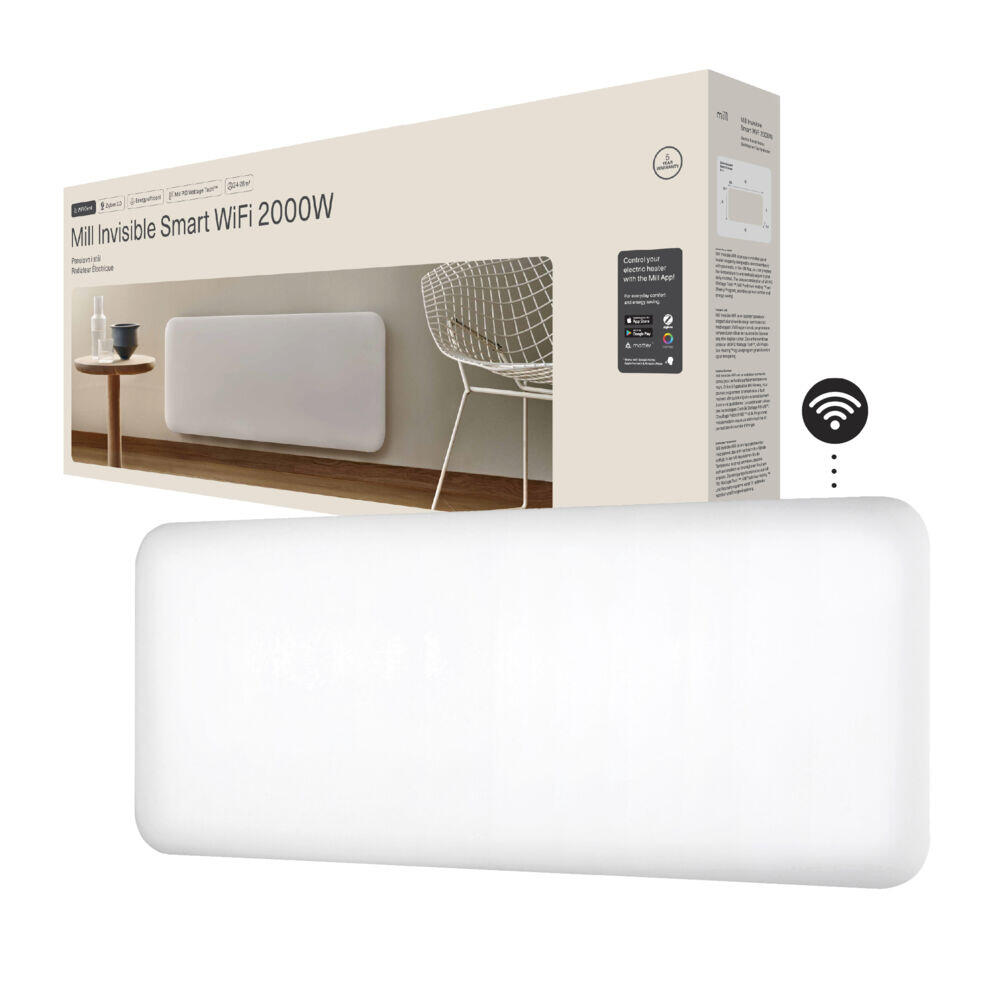 Mill Invisible Smart WiFi Gen 4 2000W panelovn