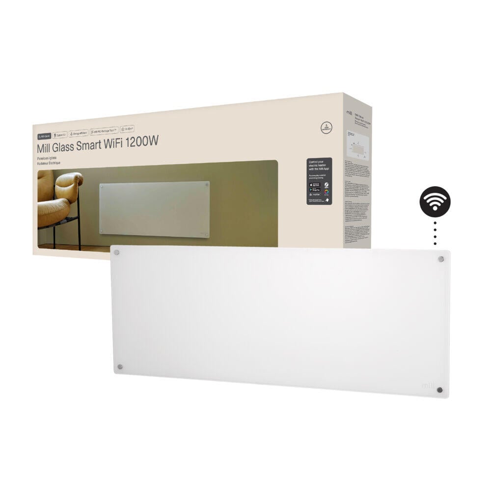 Mill Glass Gen 4 Smart WiFi 1200W panelovn