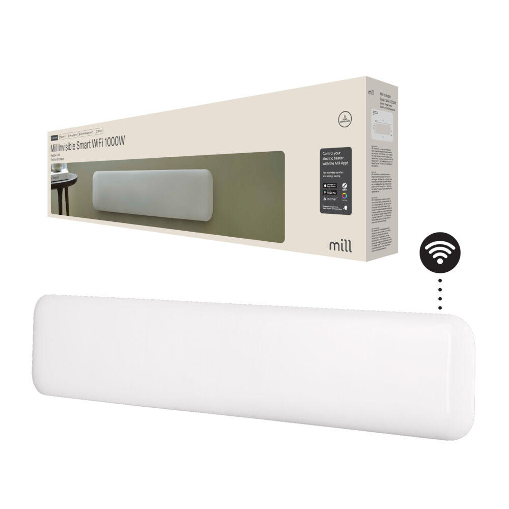 Mill Invisible Smart WiFi 1000W Gen. 4 panelovn